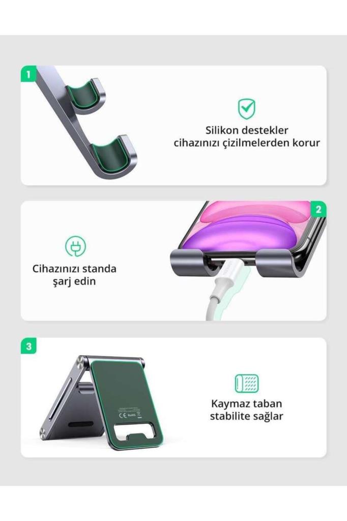 UGREEN Masaüstü Telefon Tutucu Teşhir