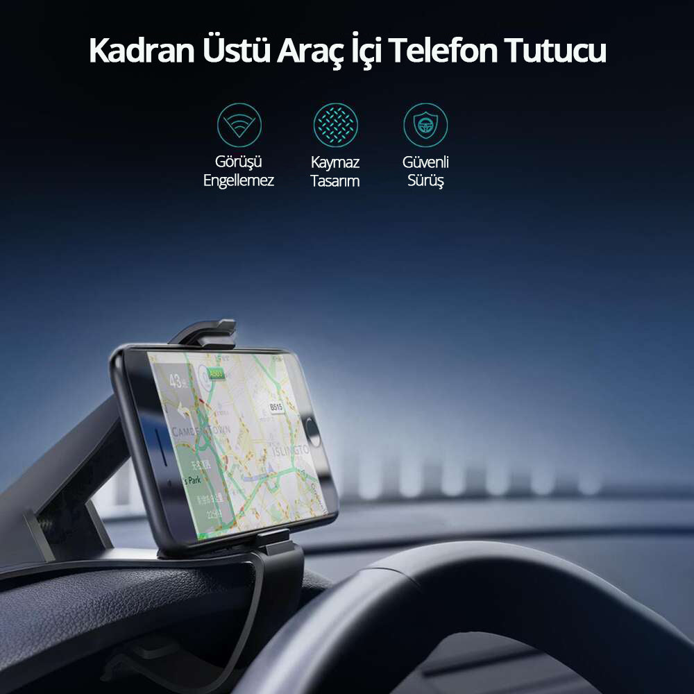 Ugreen Kadran Üstü Araç içi Telefon Tutucu