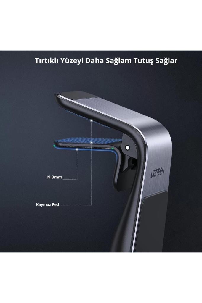 Ugreen Uzun Manyetik Araç İçi Telefon Tutucu, Siyah (80712B / LP292) - TEŞHİR