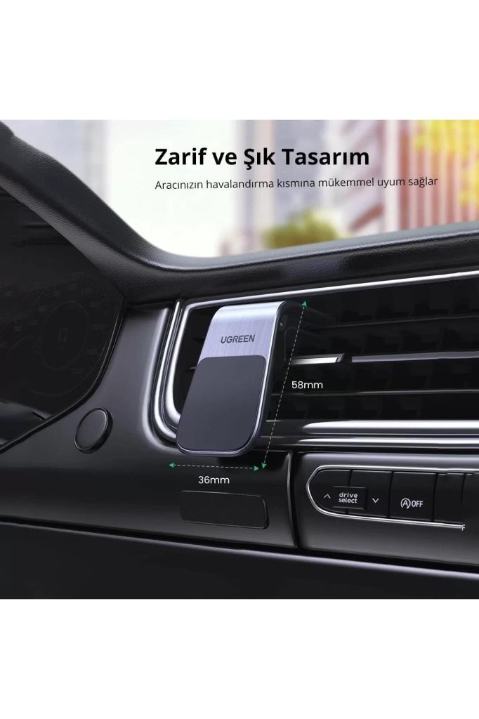 Ugreen Uzun Manyetik Araç İçi Telefon Tutucu, Siyah (80712B / LP292) - TEŞHİR