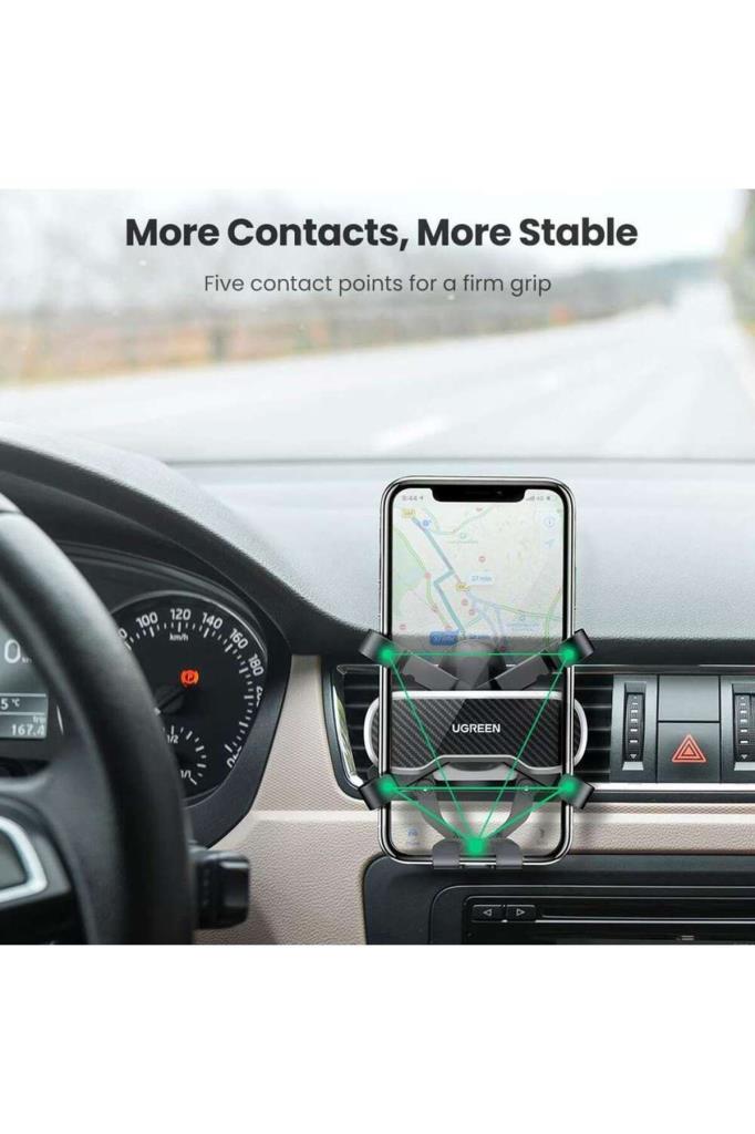 Ugreen araç cep telefonu tutucusu kancalı havalandırma araç tutucusu yerçekimi araç cep telefonu tutucusu