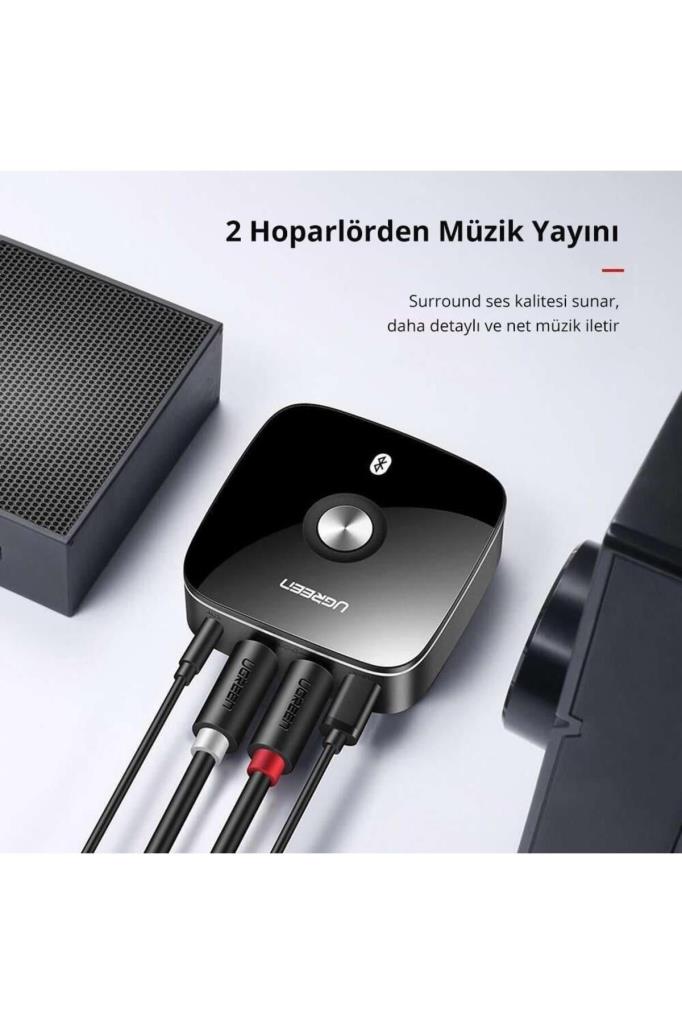 Ugreen Bluetooth 5.1 RCA Aux Ses Adaptörü, Siyah outlet