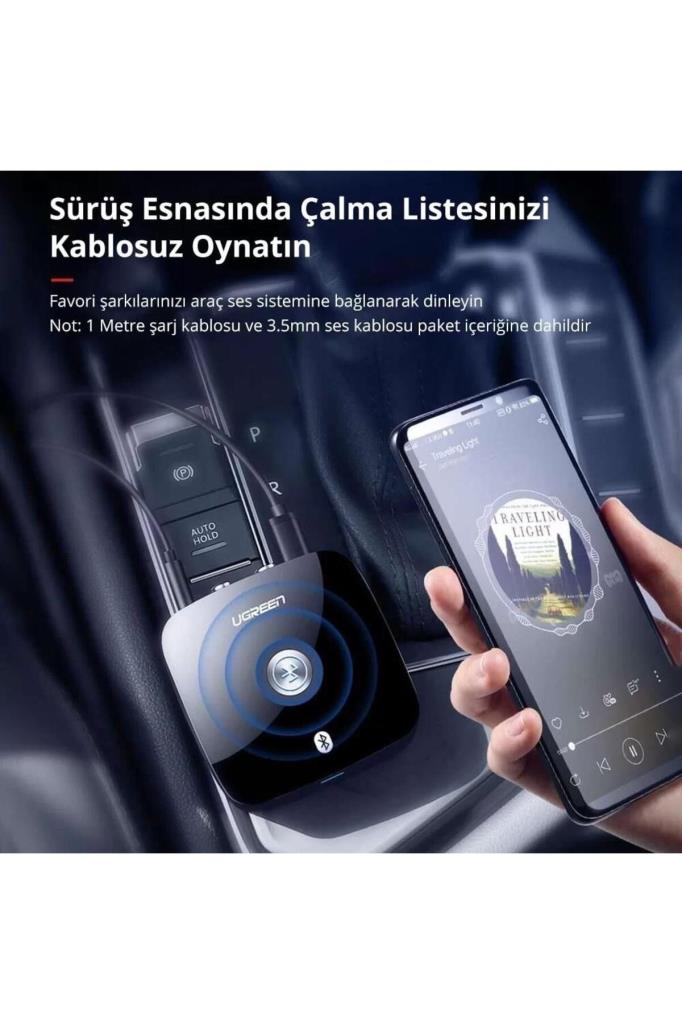 Ugreen Bluetooth 5.1 RCA Aux Ses Adaptörü, Siyah outlet