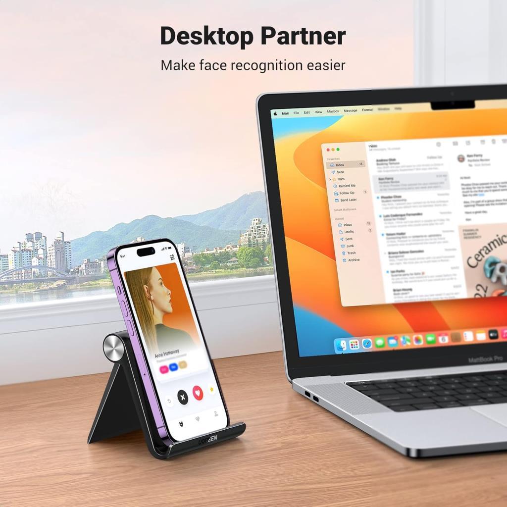 Ugreen Çok Açılı Masaüstü Telefon Standı Siyah