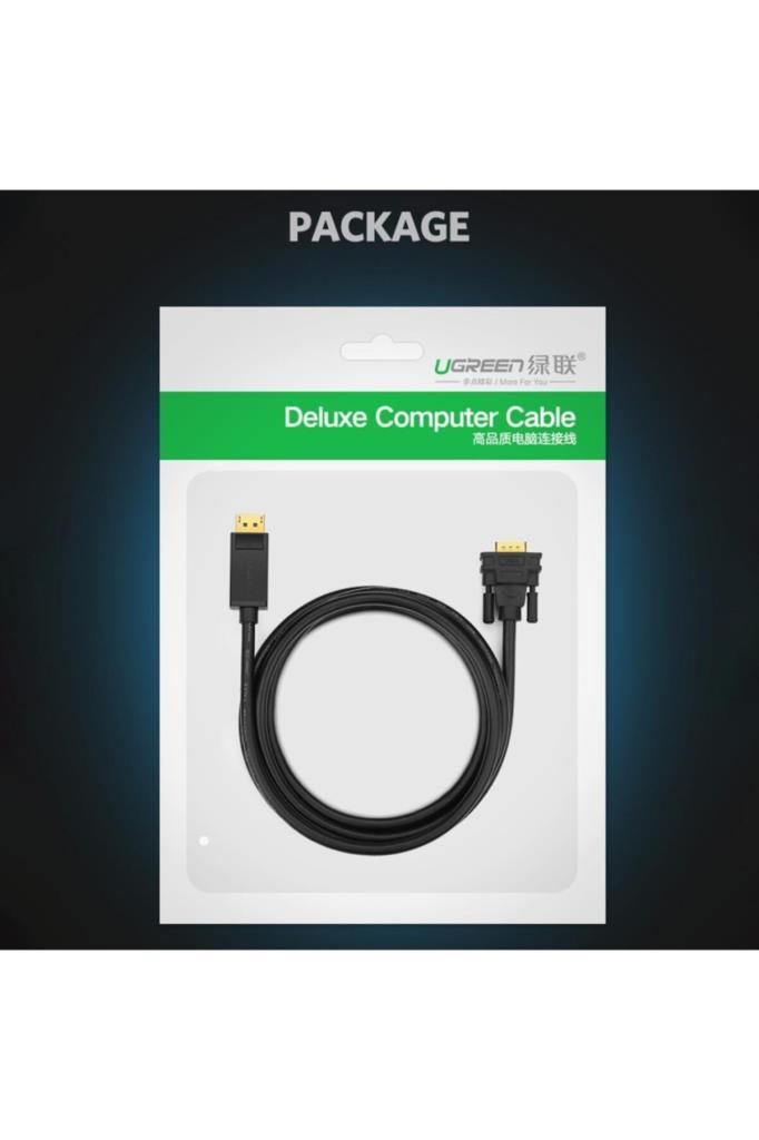 Ugreen Displayport to VGA Görüntü Aktarma Kablosu 1.5 Metre