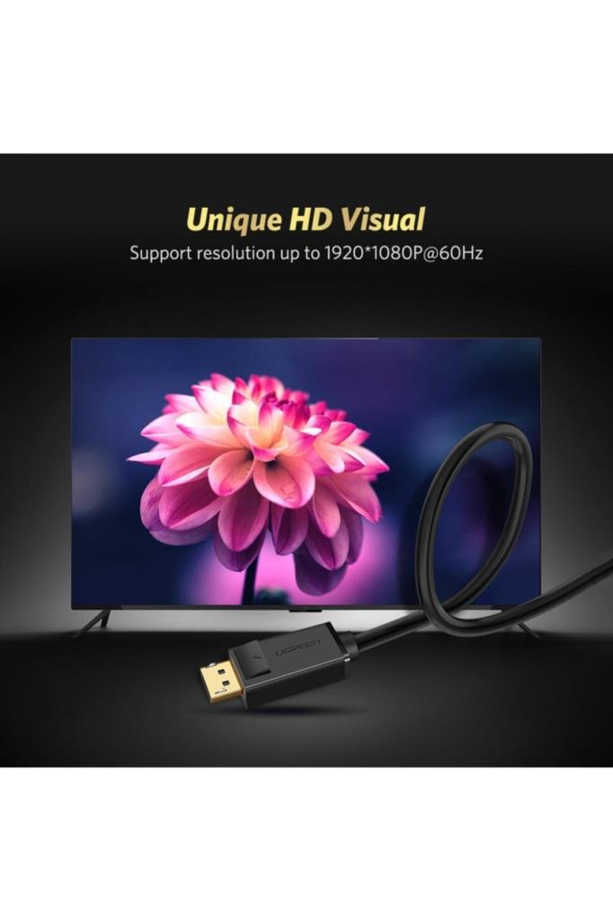 Ugreen Displayport to VGA Görüntü Aktarma Kablosu 1.5 Metre