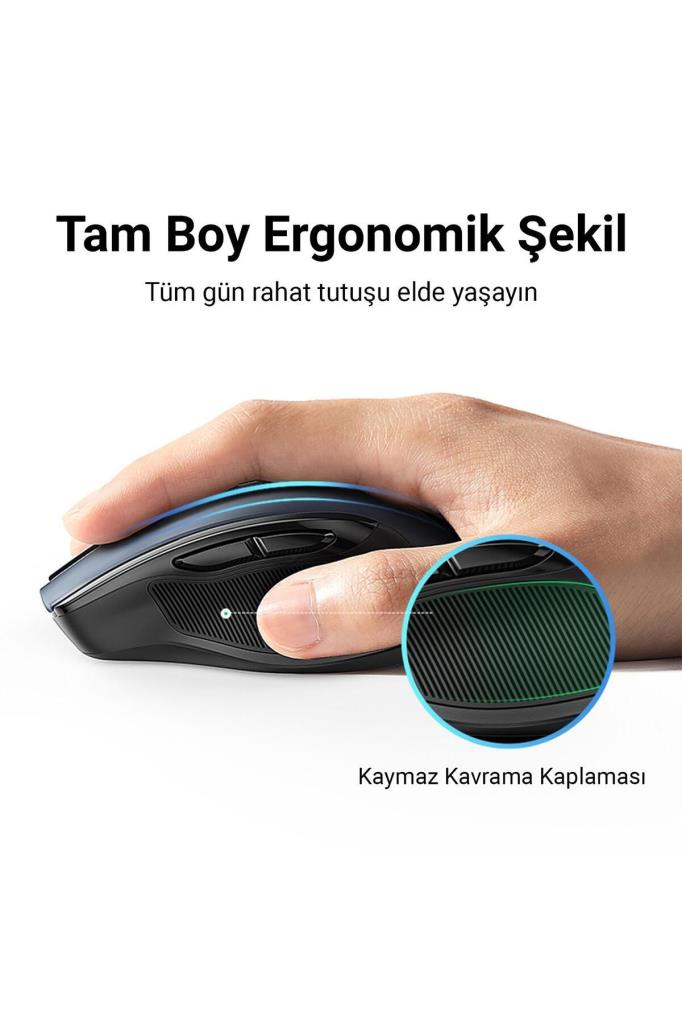 Ugreen 4000dpı Ergonomik Sessiz Kablosuz Optik Mouse Teşhir