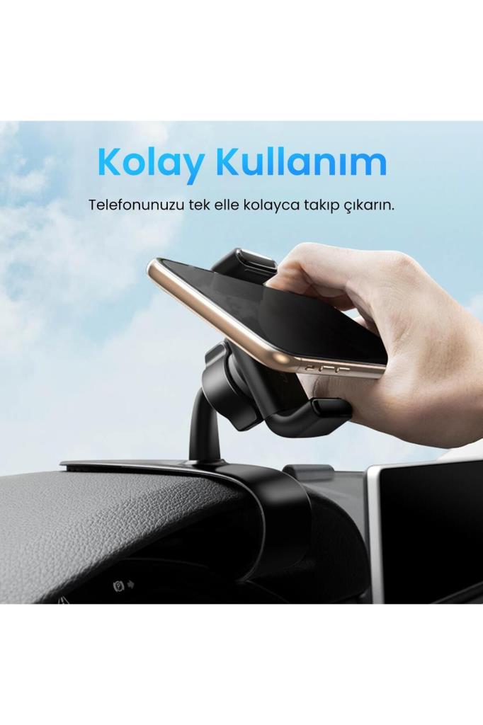 Ugreen Gösterge Paneli Için Gövde Üstü Klipsli Araç Içi Telefon Tutucu