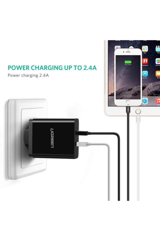 Ugreen iPhone iOS Şarj ve Data Kablosu MFİ Sertifikalı Beyaz 1 Metre - TEŞHİR