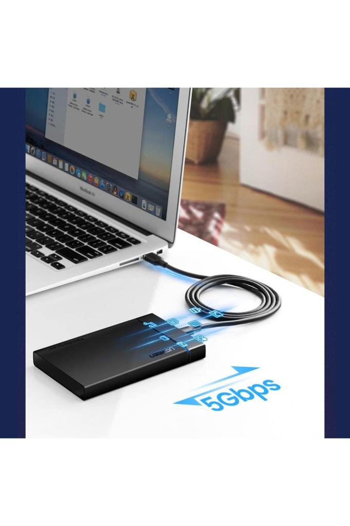 Ugreen 1 m Type-C to Type-C Hızlı Şarj Kablosu