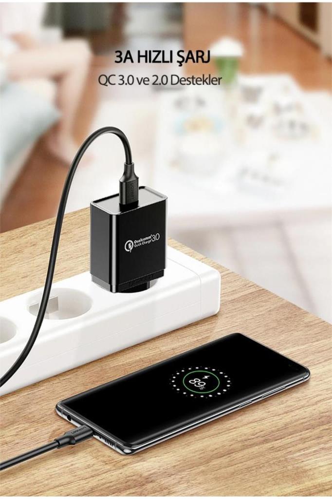 Ugreen 1 m Type-C to Type-C Hızlı Şarj Kablosu