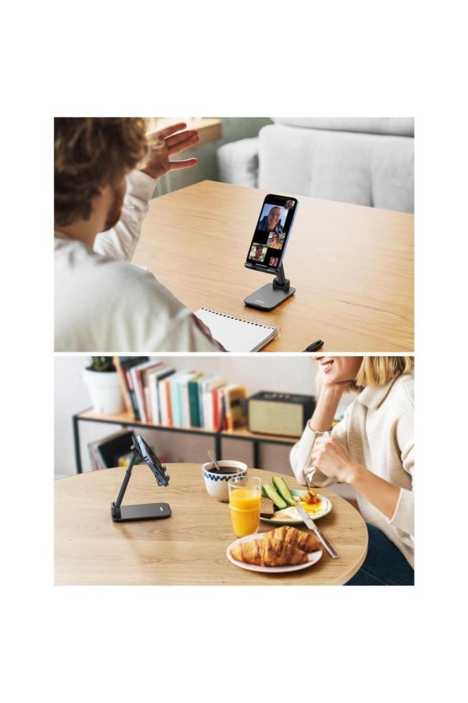 Ugreen Katlanabilir Çok Açılı Yükseklik Ayarlı Telefon Standı Siyah Outlet