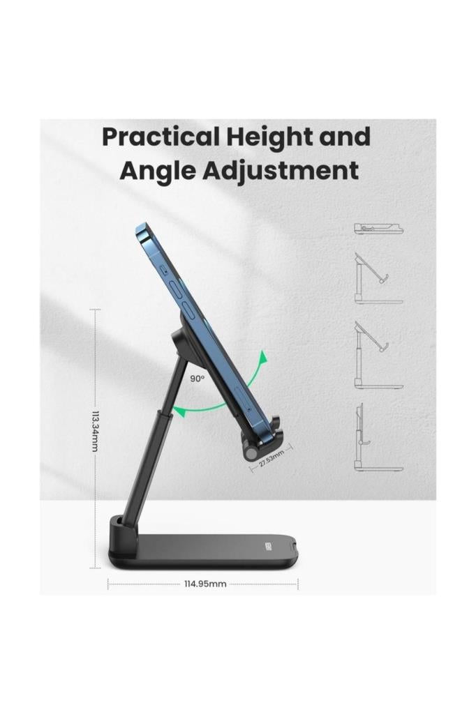 Ugreen Katlanabilir Çok Açılı Yükseklik Ayarlı Telefon Standı Siyah Outlet