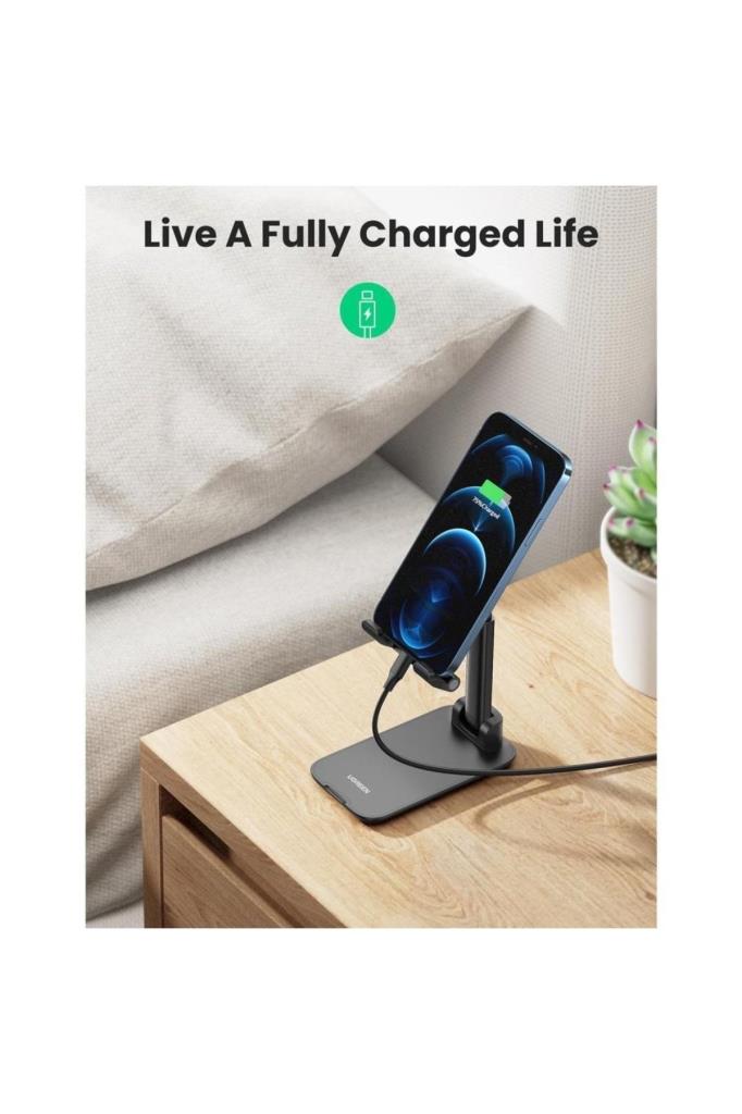 Ugreen Katlanabilir Çok Açılı Yükseklik Ayarlı Telefon Standı Siyah Outlet