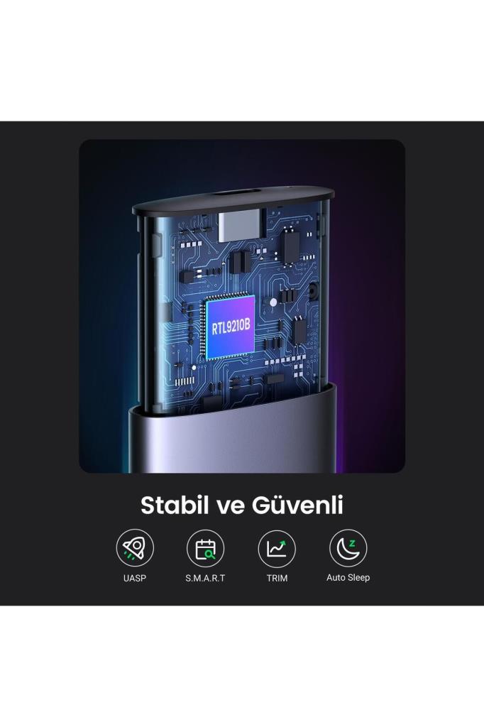 Ugreen M.2 NVME NGFF USB-C 3.2 Gen2 10Gbps Disk Kutusu Outlet