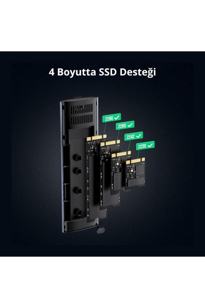 Ugreen M.2 Sata NGFF SSD USB 3.1 5Gbps Type-C Gen1 B-Key M+B Key Disk Kutusu Outlet
