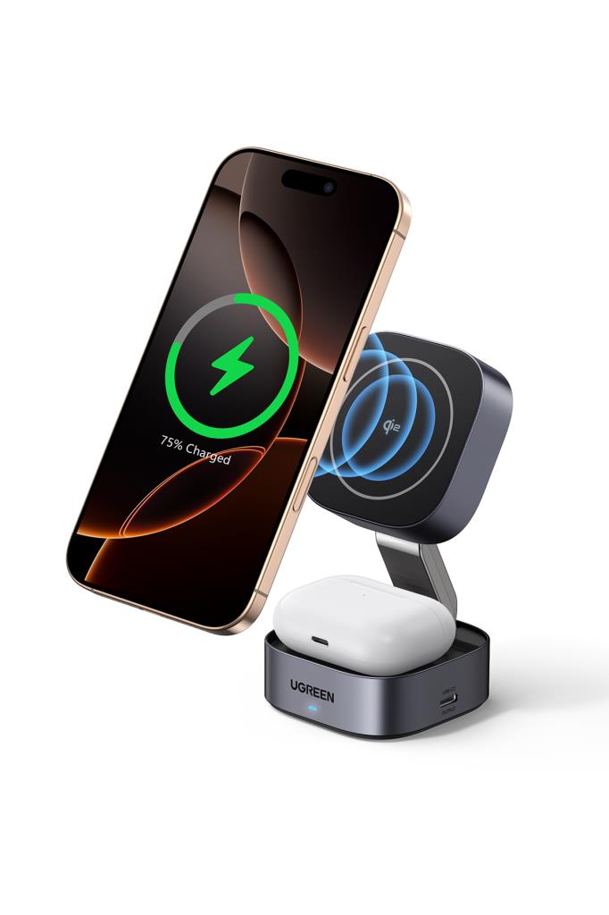 Ugreen 35316 2in1 MagSafe Wireless Fast Charger Display