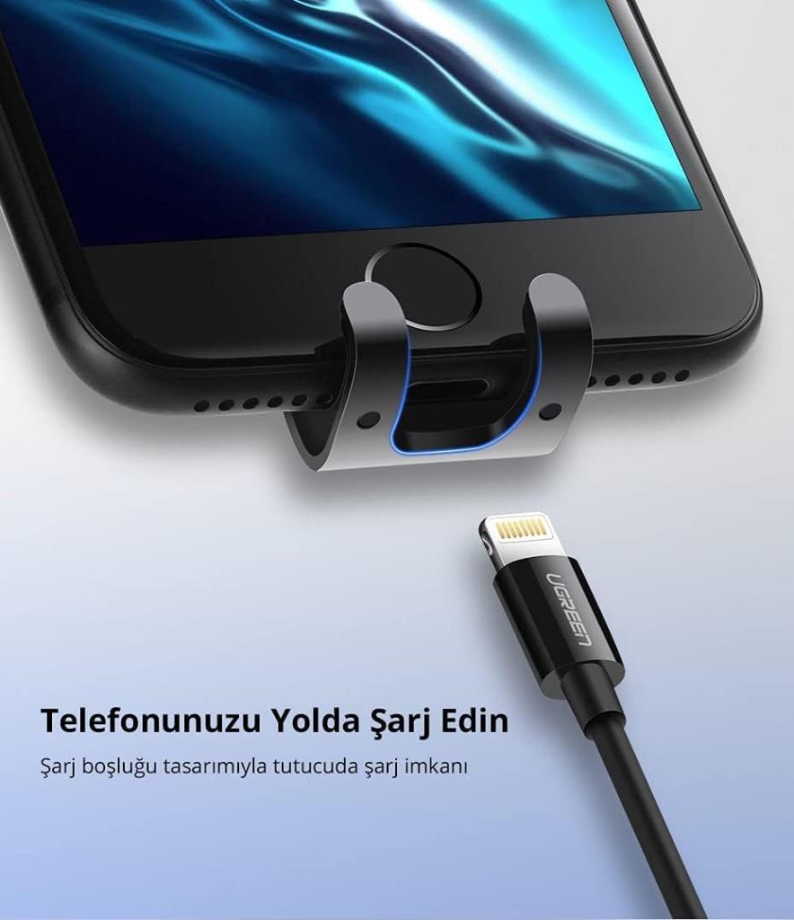 Ugreen Mekanik Araç İçi Telefon Tutucu Siyah Teşhir