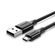 Ugreen USB to Micro USB Hızlı Şarj Kablosu Siyah 2 Metre