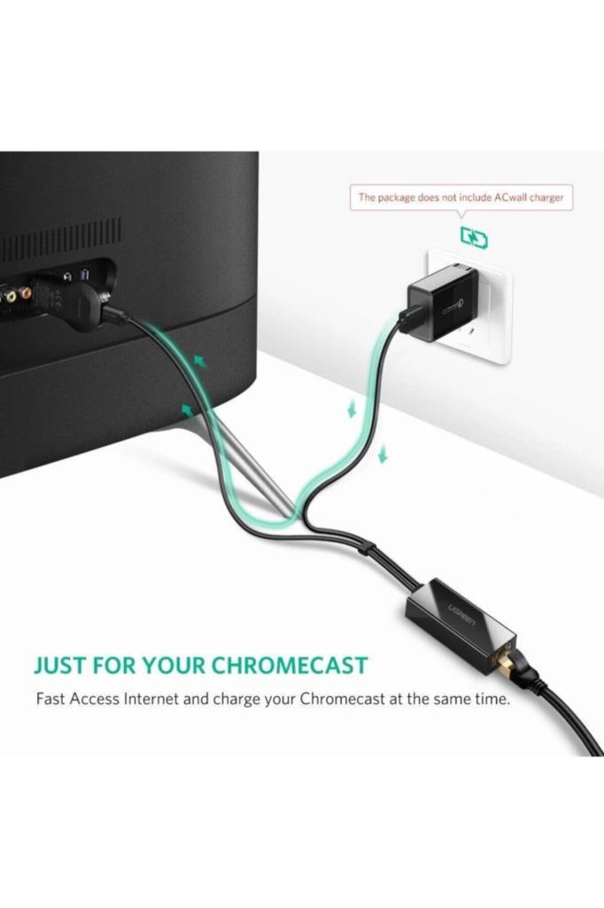 Ugreen Micro USB RJ45 Ethernet Dönüştürücü Adaptör - TEŞHİR