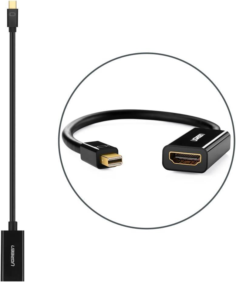 Ugreen Siyah Mini Displayport Hdmı Dönüştürücü Adaptör