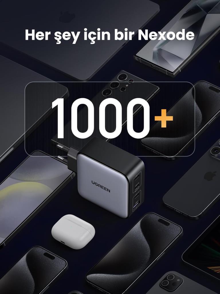 Ugreen Gan X 100 W 4 Port Hızlı Şarj Adaptörü Teşhir