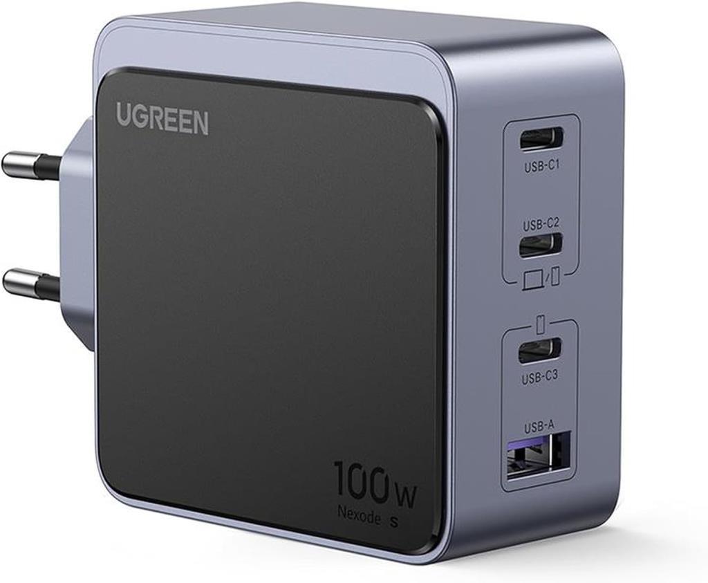 UGREEN Nexode Air 100W 4-Port GaN Fast Charger EU Hızlı Şarj Adaptörü