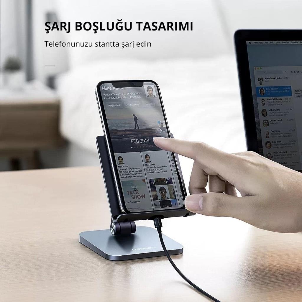 Ugreen Premium Tablet Telefon iPad Tutucu Alüminyum Stand Teşhir