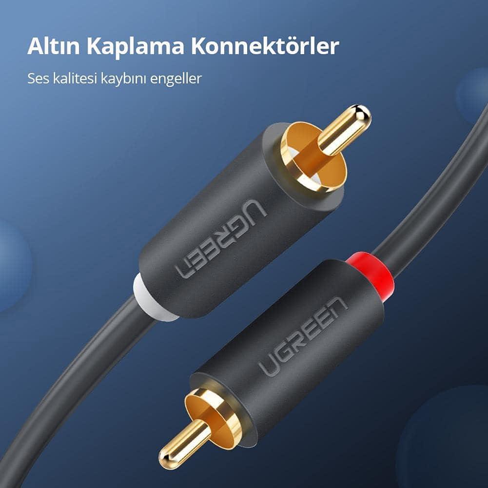 Ugreen 3.5mm Aux Rca Ses Kablosu 1,5 Metre - Outlet