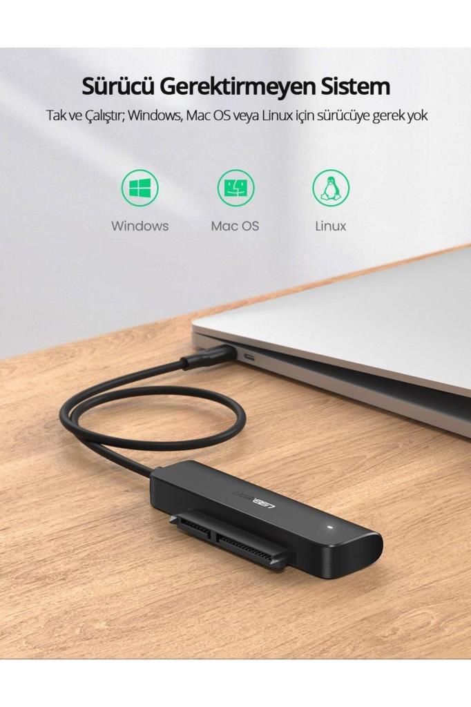 Ugreen 70610 Type-C to SATA Dönüştürücü