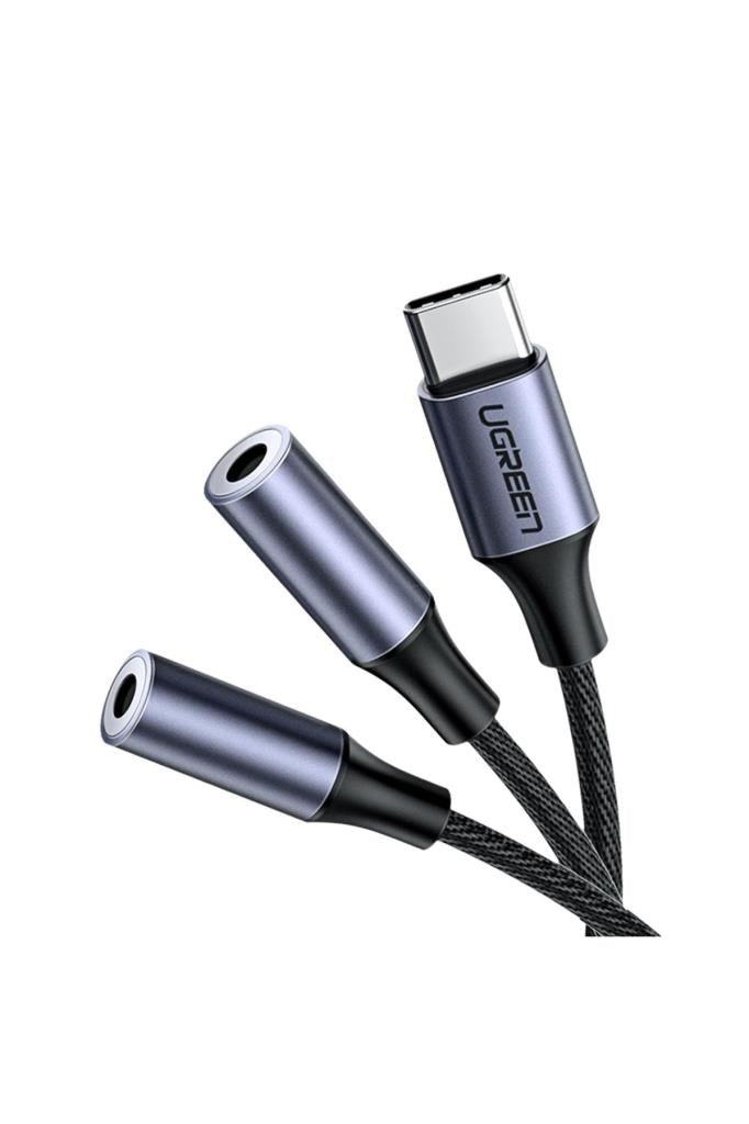 UGREEN Type-C to 2'li Aux Kulaklık Çıkış Çoklayıcı