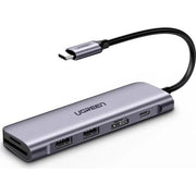 Ugreen Type-C to HDMI USB 3.0 TF SD PD Dönüştürücü Çok Fonksiyonlu Adaptör