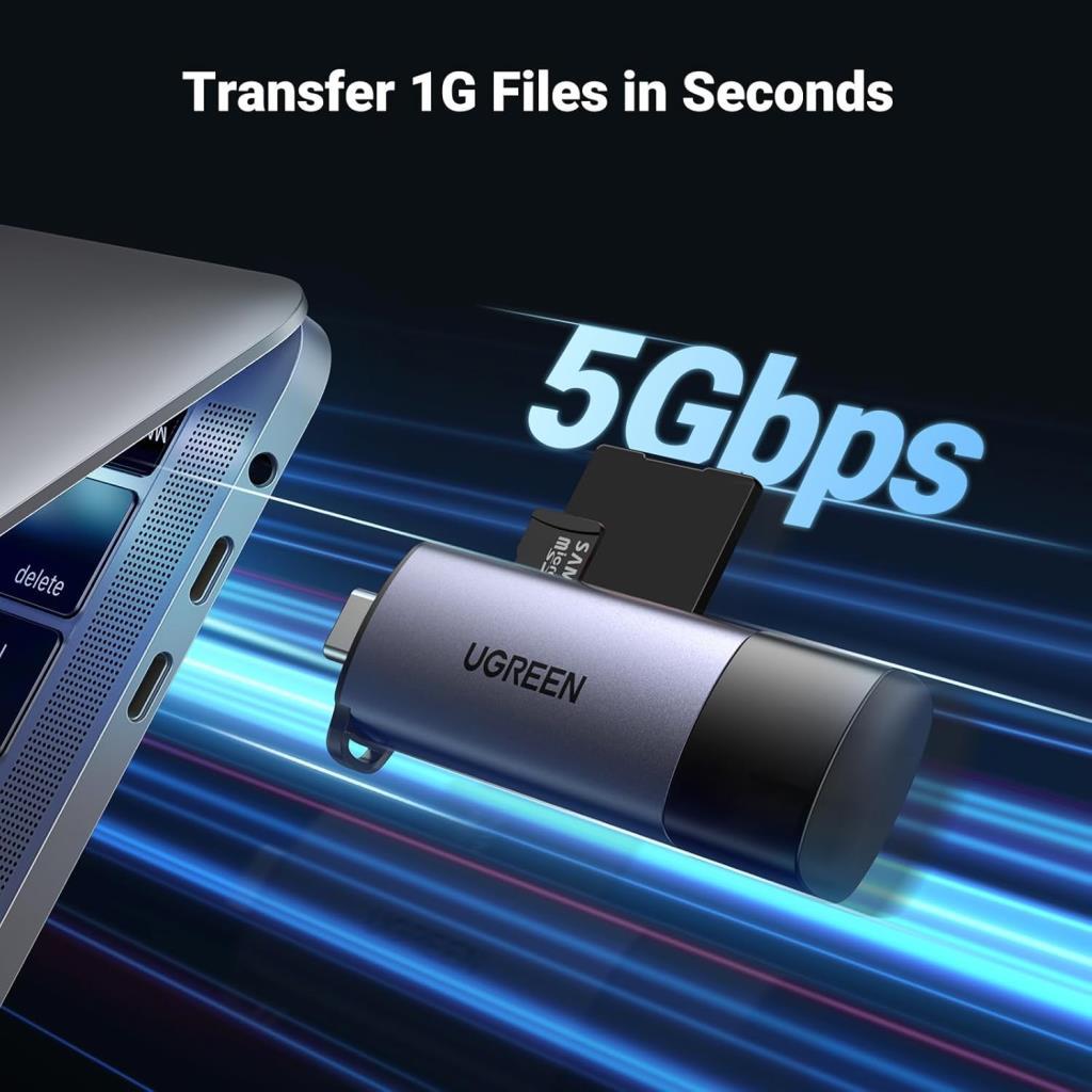 Ugreen Type-C ve USB 3.0 SD TF Kart Okuyucu - Outlet