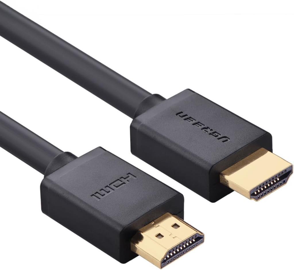 Ugreen UHD 4K Yüksek Hızlı Ethernet ve HDMI Kablosu, 20 Metre, Siyah Outlet