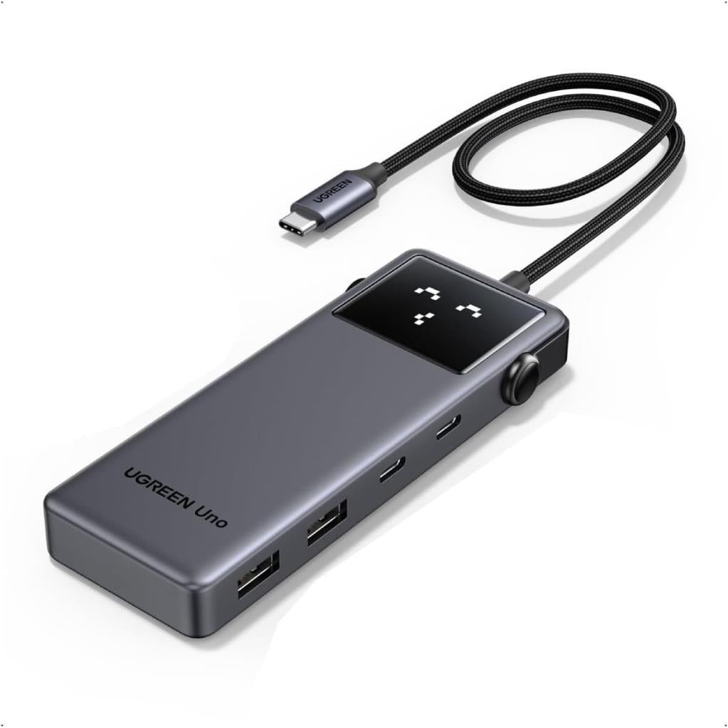 Ugreen CM888 6 in 1 USB-C Hub 85W PD 4K HDMI Gri - OUTLET