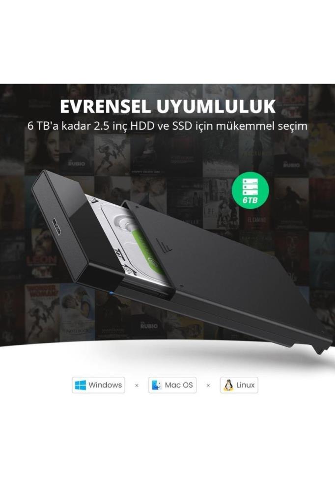 Ugreen 30848 USB 3.0 2.5" Harddisk Kutusu Outlet