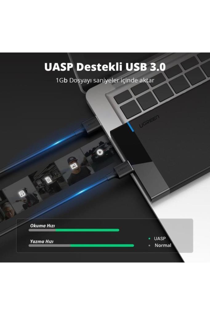 Ugreen 30848 USB 3.0 2.5" Harddisk Kutusu Outlet