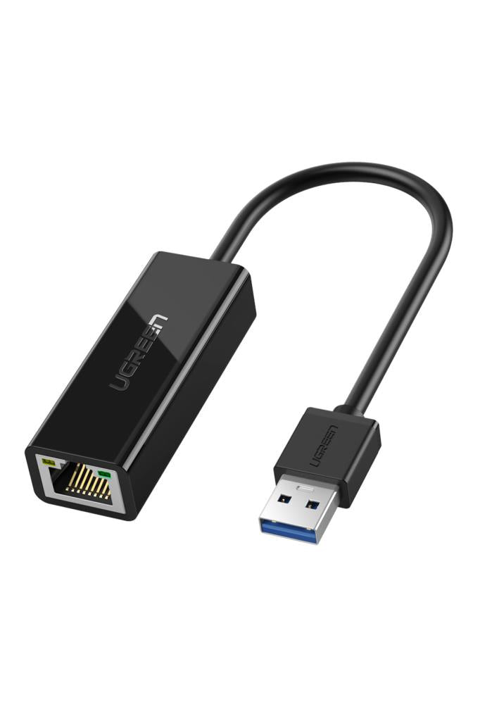 Ugreen USB 3.0 to RJ45 Gigabit Ethernet Dönüştürücü Adaptör Siyah