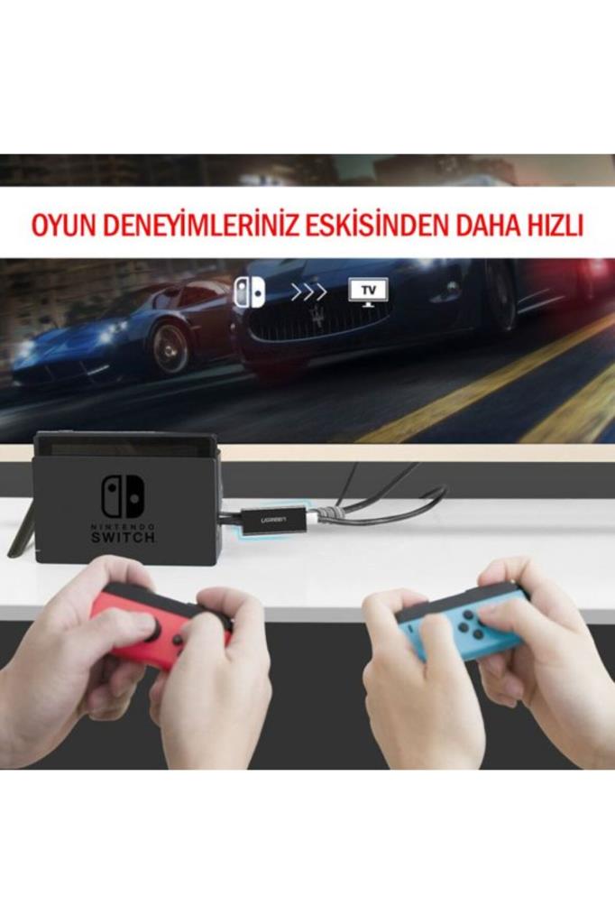 Ugreen USB 3.0 to RJ45 Gigabit Ethernet Dönüştürücü Adaptör Siyah