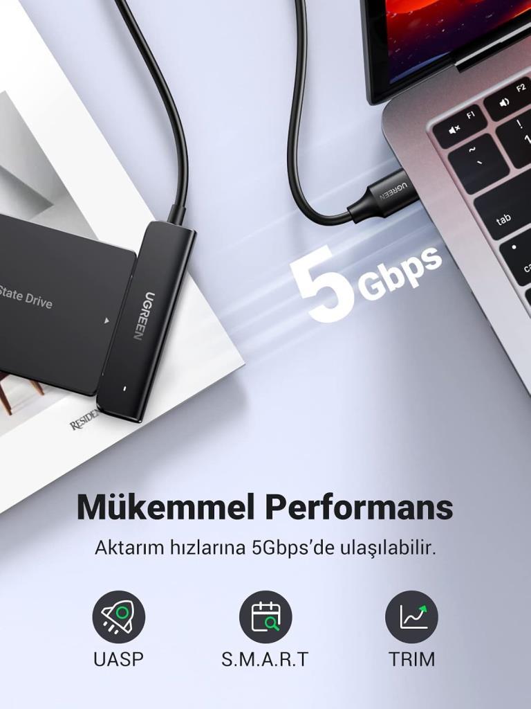 UGREEN USB 3.0 To Sata 3 Dönüştürücü Adaptör - Outlet