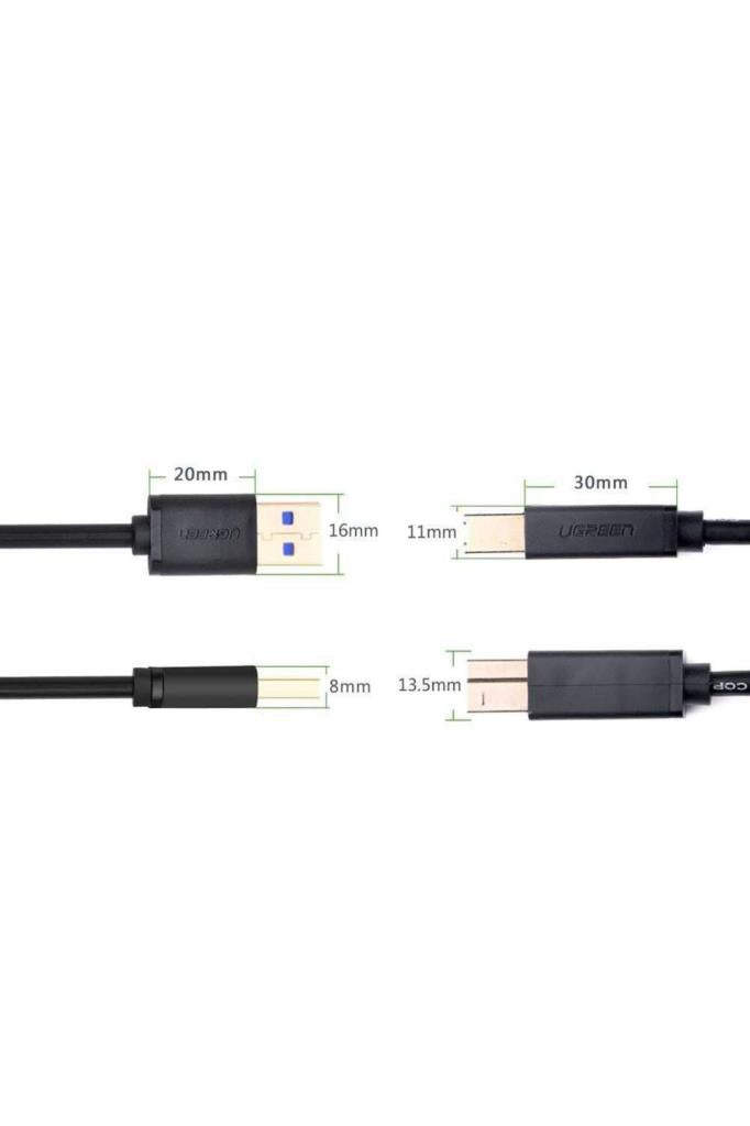 Ugreen USB A 3.0 to USB B 3.0 Yazıcı Kablosu 2 Metre Outlet