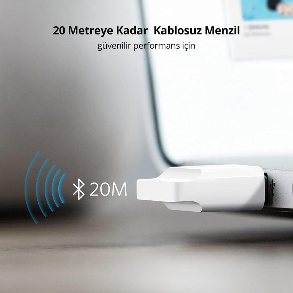 Ugreen USB Bluetooth Adaptör V4.0, Siyah
