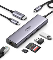 UGREEN USB C Hub 4K 60Hz HDMI HDR 1Gbps Ethernet 100W PD- Outlet
