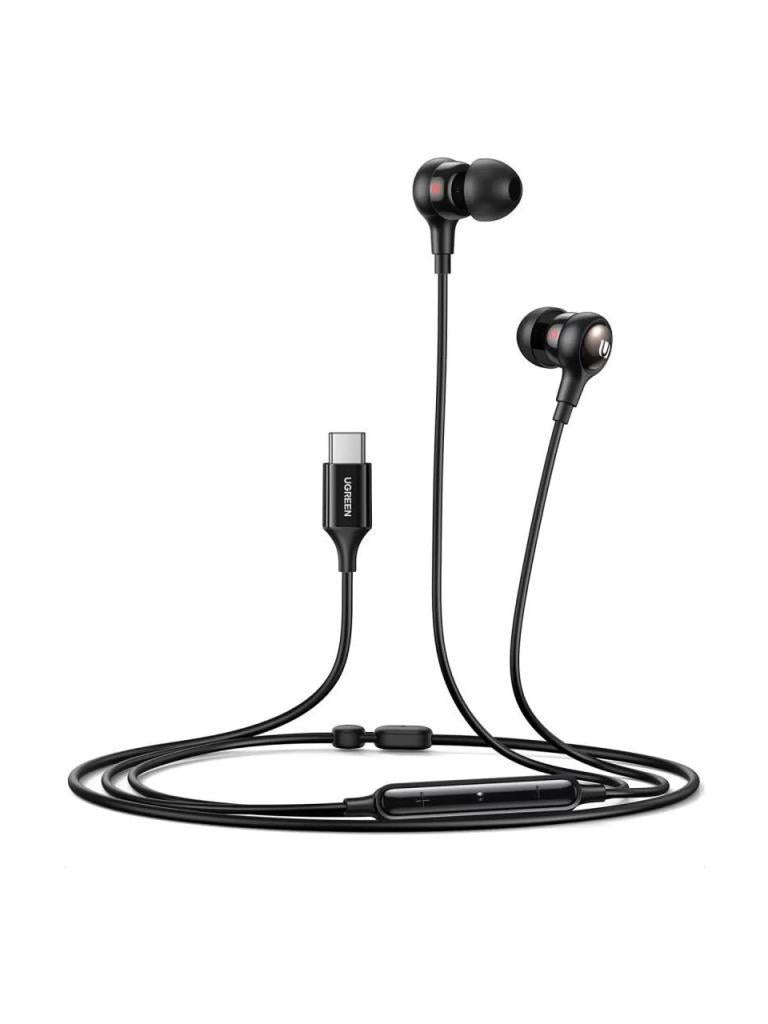 UGREEN Kablolu Kulak İçi Kulaklık USB-C Uçlu, Siyah, 30638 Outlet