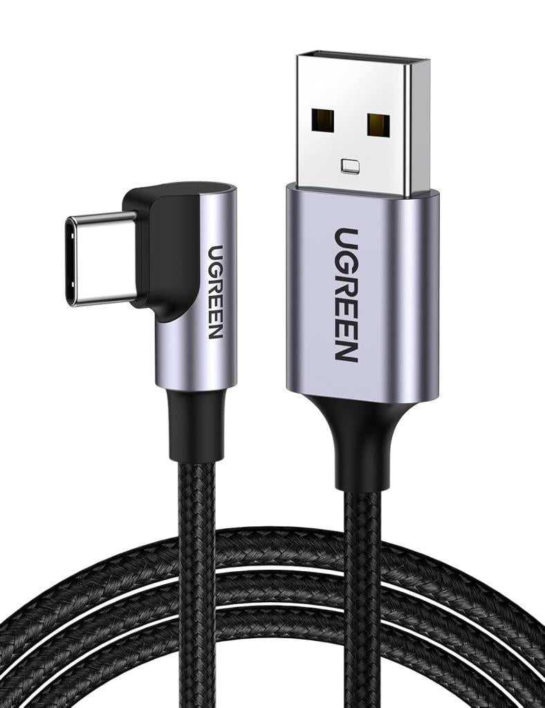 UGREEN USB C Kablosu 3 A 90 Derece C Tipi Hızlı Şarj QC 3.0 Kablosu(1M) Outlet