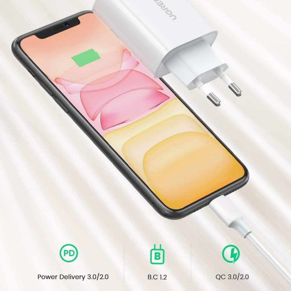 UGREEN USB C Şarj Cihazı 30W Güç Dağıtımı 3.0 Hızlı Şarj 3.0/2.0.