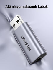 Ugreen USB To 3.5mm Trrs Harici Ses Kartı