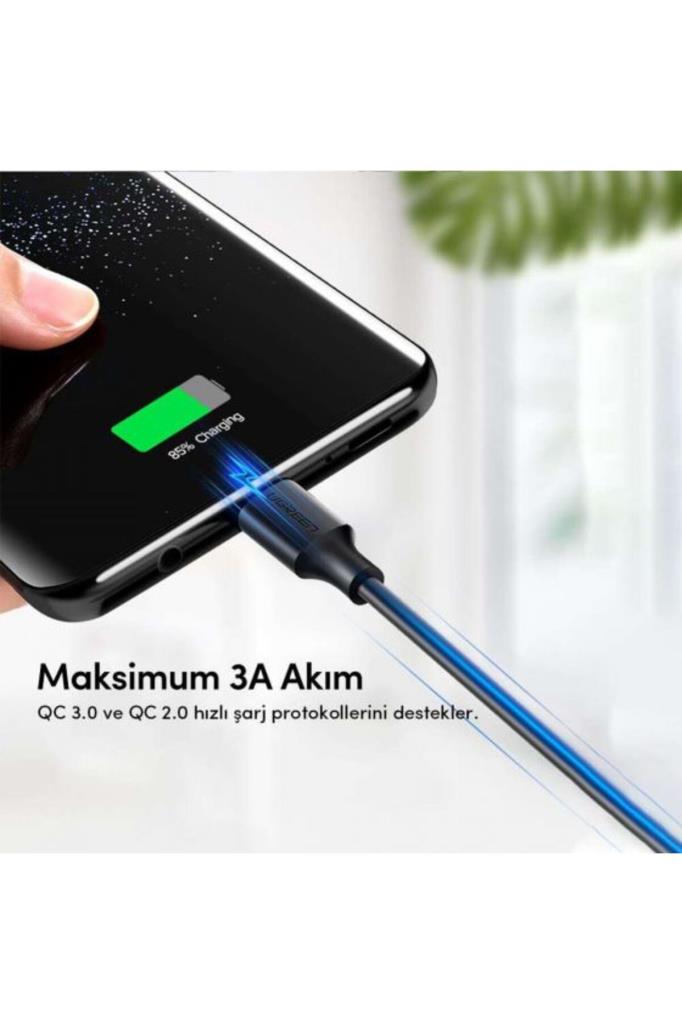 Ugreen USB to USB C Hızlı Şarj Kablosu Beyaz 2 Metre Outlet