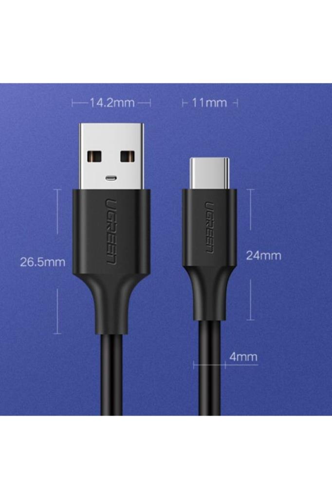 Ugreen USB to USB C Hızlı Şarj Kablosu Beyaz 2 Metre Outlet