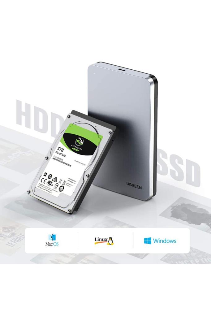 UGREEN Usb Type-c 3.1 Gen2 2.5 Inch Hdd Ssd Alüminyum Harici Disk Kutusu - TEŞHİR